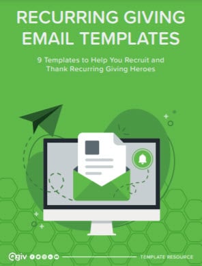 Recurring Giving Email Templates Cover